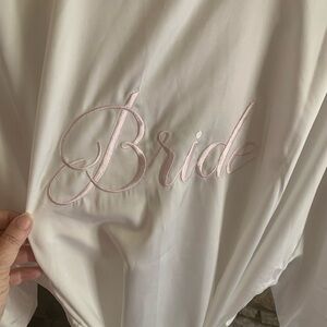 NWOT BRIDE Satin Robe!